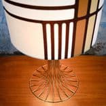 Kinkeldey Tischleuchte Messingsockel mit Stoffschirm Ansicht von oben